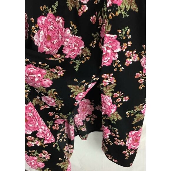 BP Dress Plus 2X Black Floral Slip Dress Women - Picture 3 of 9